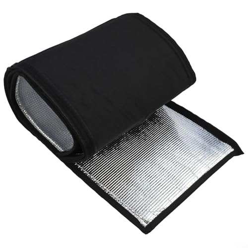 Niceminiwall Rohrwickel-Isolierabdeckung, 3-lagig, Thermoschutz für Klimaanlage, für HVAC-Wärmepumpe, Abluftschlauch, wetterfeste Stoffhülse, 183 x 26 cm, Schwarz von Niceminiwall