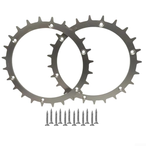 Niceminiwall Rutschfeste Nägel, kompatibel mit YARDFORCE 400RI 280R EASYMOW 260 Rasenmährobotern, Stahlspikes, Traktionsverbesserungs-Set, 167,2 mm, Ersatzteile von Niceminiwall
