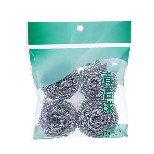 Niceminiwall Scheuerschwämme aus Edelstahl, robuste Stahlwolle, für Küche, Reinigung, Töpfe, Pfannen, Grills, Öfen, Spülen, Utensilien und Kochgeschirr, rostfreie Metall-Scheuerschwämme von Niceminiwall