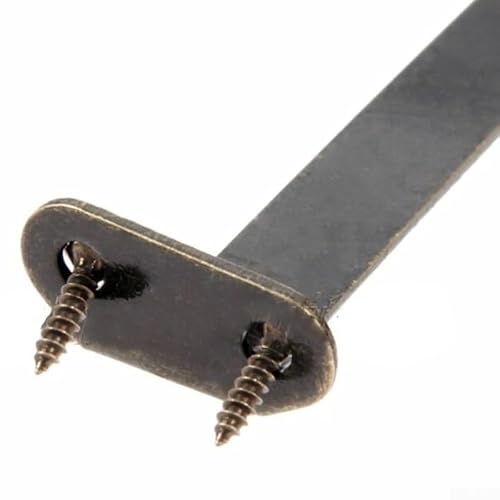 Niceminiwall Schrankscharniere aus Eisen, Antik-Bronze, 2 Stück, für Möbelbeschläge, Schmuckkisten, Vitrinen, Schränke, mit Befestigungsschrauben, dekorativ Niceminiwall Schrankscharniere aus Eisen, Antik-Bronze, 2 Stück, für Möbelbeschläge, Schmuckkisten, Vitrinen, Schränke, mit Befestigungsschrauben, dekorativ von Niceminiwall