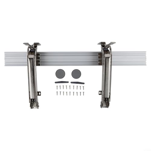 Niceminiwall Schranktürscharnier mit 58 cm Verbindungsstange, 180° Parallelöffnung, Schiebemechanismus, strapazierfähig, kaltgewalztes Stahl-Dämpfungssystem für Kleiderschränke, Küchenschränke von Niceminiwall