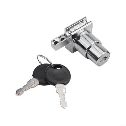 Niceminiwall Schranktürschloss aus Zinklegierung mit Schlüsseln, Schiebetürschloss für 5–8 mm Glas, ohne Bohren, Sicherheitsschloss für Vitrinen, Niceminiwall Schranktürschloss aus Zinklegierung mit Schlüsseln, Schiebetürschloss für 5–8 mm Glas, ohne Bohren, Sicherheitsschloss für Vitrinen, von Niceminiwall