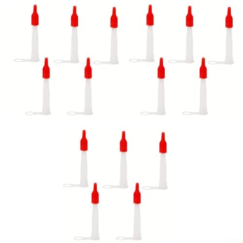 Niceminiwall Silikon-Dichtungsdüse und rote Kappe, 15 Stück, Ersatzspitzen mit luftdichten Schraubabdeckungen für Dichtstoff, Mastix, Fugen und Klebstoffe, passend für Standard EU3 Niceminiwall Silikon-Dichtungsdüse und rote Kappe, 15 Stück, Ersatzspitzen mit luftdichten Schraubabdeckungen für Dichtstoff, Mastix, Fugen und Klebstoffe, passend für Standard EU3 von Niceminiwall