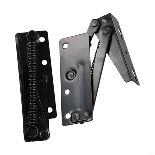Niceminiwall Sofa Bett Einstellbarer Winkelmechanismus Scharniere 2er Set, Stahlkonstruktion Ersatz Hardware für DIY Möbel Umbau mit 3-Positionen-Einstellung, Schwarz von Niceminiwall