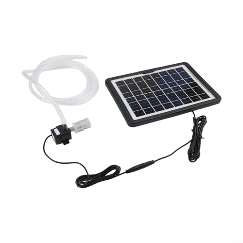 Niceminiwall Solar-Wasserpumpe, 12 V, tauchfähig mit 6 W/10 W Solarpanel für Aquarium, Teich, Springbrunnen, Wasserzirkulation und Filtration (6 W ohne Schalter) von Niceminiwall