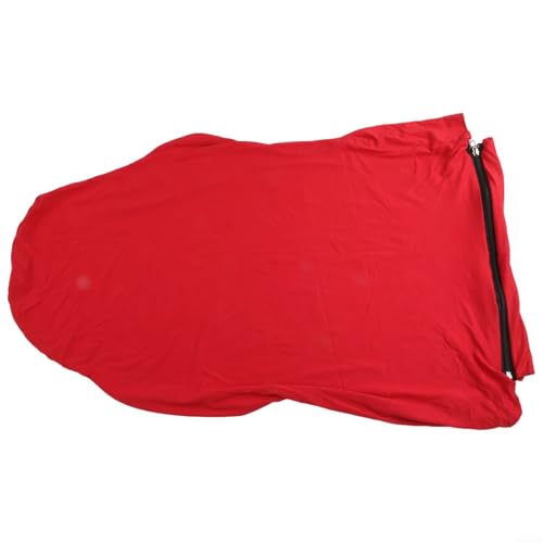 Niceminiwall Stretch-Gaming-Stuhlbezug, Spandex-Schonbezug für Büro-Computer, Rennsitz, mit Armlehnenschutz, elastisches Polyester-Mischgewebe, passend für Rückenhöhe 80–88 cm, Rückenlehne (rot) von Niceminiwall