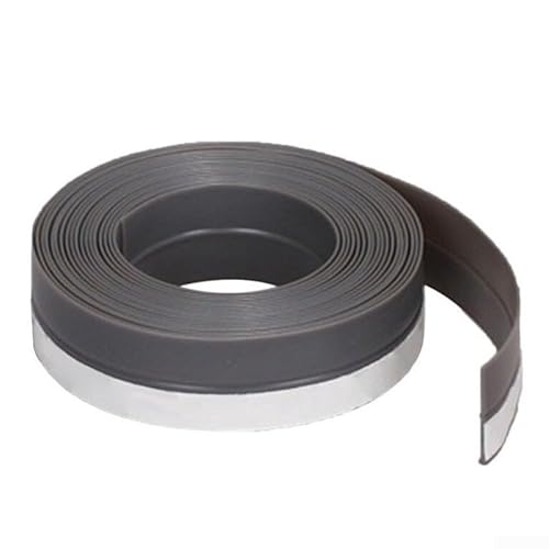 Niceminiwall Türdichtungsstreifen aus Silikongummi, 45 mm x 1 m, für Flügelboden, wasserdicht, winddicht, staubdicht, schalldicht, Anti-it, Schränke, Kleiderschränke, in Weißbraun (Grau) von Niceminiwall