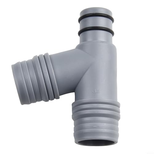 Niceminiwall Überlaufverbinder für Küchenspüle, T-Verbindungsstück, Rohrverschraubung mit vorinstalliertem Gummiring, PP-Material, Sanitäradapter für Waschbeckenüberlauf-Umwandlung und (A) von Niceminiwall