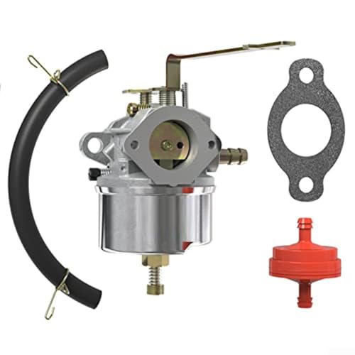Niceminiwall UK5–481 Vergaser, kompatibel mit Suffolk Classic 30S 35S 43S, Rasenmäher für Tecumseh AQ148 Motor Ersatzteil mit Kraftstoffleitungsdichtung von Niceminiwall
