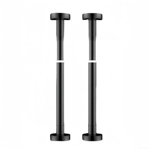 Niceminiwall Verstellbare Küchenspüle-Halterungen aus Edelstahl mit Stützbeinen an der Unterseite, Höhenbereich 30–50 cm oder 50–80 cm, robustes Unterbau-Design für Einzelne oder (50–80 cm, schwarz) von Niceminiwall