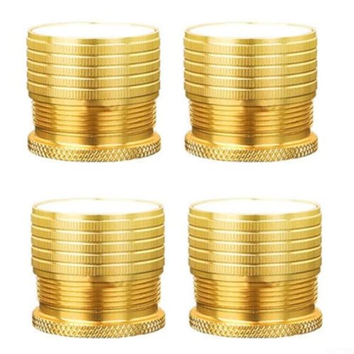 Niceminiwall Verstellbare Möbelbeinverlängerungen, 23–37 mm, Aluminiumlegierung und Silikon, für Betttischerhöhungen, Anti-Vibration, zur Stabilisierung von Betten, Stühlen, 4 Stück (Gold) von Niceminiwall