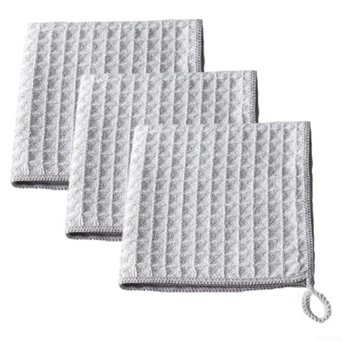 Niceminiwall Waffelgewebe Mikrofaser Bar Reinigungstücher Ultra saugfähige Geschirrtücher Küche Geschirrtücher für Zuhause Restaurant 30 x 30 cm Dunkelgrau Hellgrau Braun Weiß 3 Stück (halbgrau) Niceminiwall Waffelgewebe Mikrofaser Bar Reinigungstücher Ultra saugfähige Geschirrtücher Küche Geschirrtücher für Zuhause Restaurant 30 x 30 cm Dunkelgrau Hellgrau Braun Weiß 3 Stück (halbgrau) von Niceminiwall