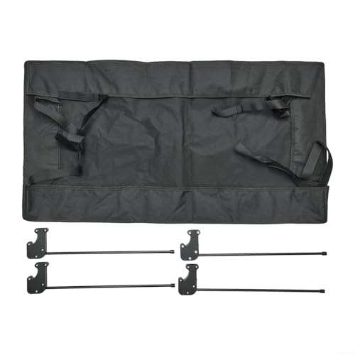 Niceminiwall Wagon Cart Markise Canopy Attachment - Water Resistant 600D Oxford Cloth Sun Shade Cover for Garden Trolley Cart Camping Hiking Outdoor Adventures Black von Niceminiwall