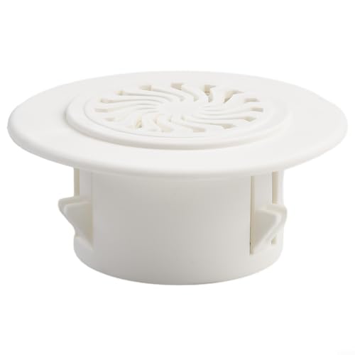 Niceminiwall Weiße PP-Kunststoff-Lüftungsgitter-Abdeckrosette für Klimaanlagen, Wandlochdekoration, langlebige runde Kanalabdeckplatte für Heizungskühlsysteme im Haus (50 mm) von Niceminiwall