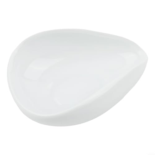 Niceminiwall White Pottery Kaffee-Dosierbecher mit abgerundetem, konischem Ausguss für präzises Ausgießen, Mehrzweckschaufel für Kaffeebohnen, losen Tee, Nüsse, Salz und mehr, langlebig (B) von Niceminiwall