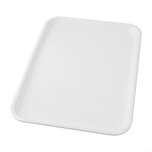 Rechteckiges Serviertablett, mit rutschfester Oberfläche, kratzfeste Melamin-Speiseplatte, für Küche, Restaurant, Zuhause, langlebig, spülmaschinenfest (29,5 x 21,3 cm) von Niceminiwall