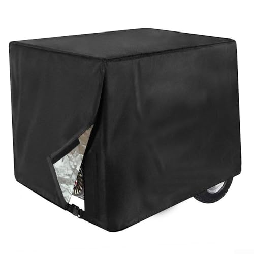 Robuste Generatorabdeckung für den Außenbereich aus 420D Oxford-Gewebe für Wetterschutz (66 x 51 x 51 cm, schwarz) von Niceminiwall