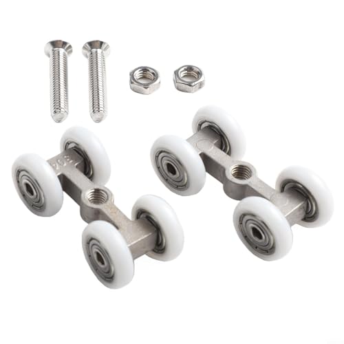 Robustes Schiebetürrollen-Set für den Heimgebrauch, aus Edelstahl für Langlebigkeit (2 Stück) von Niceminiwall