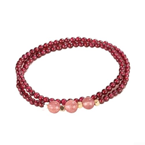 Rotes Granatapfel-Transfer-Perlenarmband mit einzigartigen verstellbaren Eigenschaften und handgewebter Handwerkskunst für modernen Reiz (02) von Niceminiwall