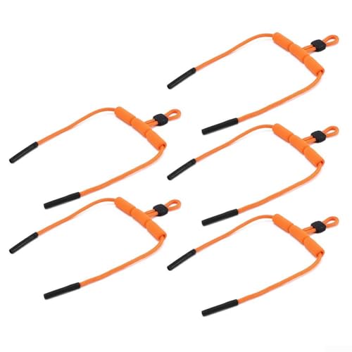 Schwimmender, verstellbarer Sonnenbrillenriemen für sicheren Sitz, verhindert Verlust beim Schwimmen, Angeln, Rafting und Wassersport (Orange) von Niceminiwall