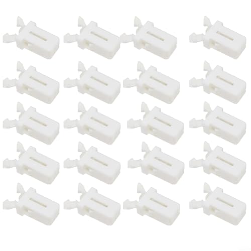 Selbstschließender Schalter Ersatz-Clips für Mülleimer, Kunststoff-Mülltonnenriegel, kompatibel mit Touch-Deckeldesigns (Weiß, 20 Stück) von Niceminiwall