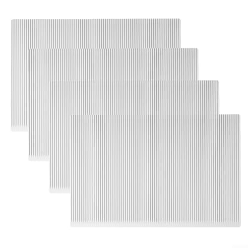 Silikonmatte für Theken und Schubladen, einfache Wartung, 45 x 30 cm, transparent, 4 Stück Silikonmatte für Theken und Schubladen, einfache Wartung, 45 x 30 cm, transparent, 4 Stück von Niceminiwall