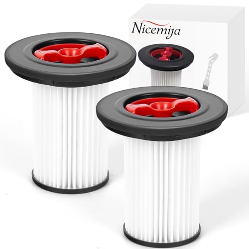 Nicemiya 2 Filter Kompatibel mit Bosch Unlimited Gen2 Serie 8 Staubsauger mit Reinigungsbürste Filter Ersatz 12036642, 12023349(2 Filter, 1 Reinigungsbürste) von Nicemiya