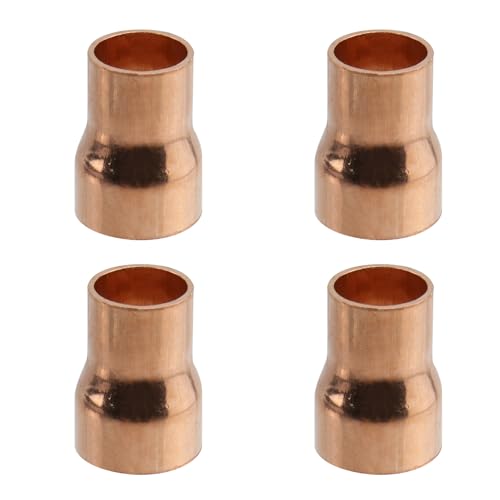 Nicerity 4 Stück 5/8 Zoll auf 1/2 Zoll ID HVAC Kupfer Armaturen Rohr Rohr Kupfer Reduzierkupplung Fitting für HVAC Klimaanlage Nicerity 4 Stück 5/8 Zoll auf 1/2 Zoll ID HVAC Kupfer Armaturen Rohr Rohr Kupfer Reduzierkupplung Fitting für HVAC Klimaanlage von Nicerity