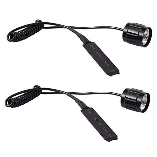 Nicfaky 2 x Kabelschalter, Fernbedienungsschalter, Druckknopf für 501B LED-Stirnlampe, Taschenlampe Nicfaky 2 x Kabelschalter, Fernbedienungsschalter, Druckknopf für 501B LED-Stirnlampe, Taschenlampe von Nicfaky