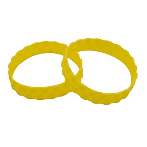 Nicfaky 4Pcs Robot Vacuum Anti-Skid Anti-Wear Tire Skin for Sweeping Robot Accessories,Yellow von Nicfaky