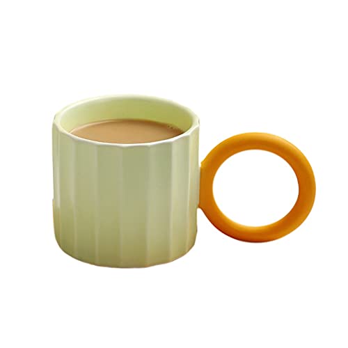 Nicfaky Großer Griff Japanische Keramik Kaffeetasse für Kaffee Tee Milch Wasser Paar Tasse Geburtstagsgeschenk Kaffee C von Nicfaky