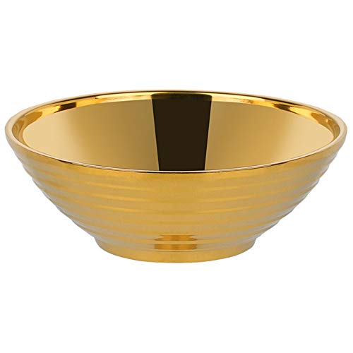 Nicfaky Runde Nudel Essen SchüSsel Doppel Schicht Anti-VerbrüHungs Geschirr für Hot Pot SoßE Suppe Groß Ramen SchüSsel Edelstahl SchüSsel Gold Nicfaky Runde Nudel Essen SchüSsel Doppel Schicht Anti-VerbrüHungs Geschirr für Hot Pot SoßE Suppe Groß Ramen SchüSsel Edelstahl SchüSsel Gold von Nicfaky