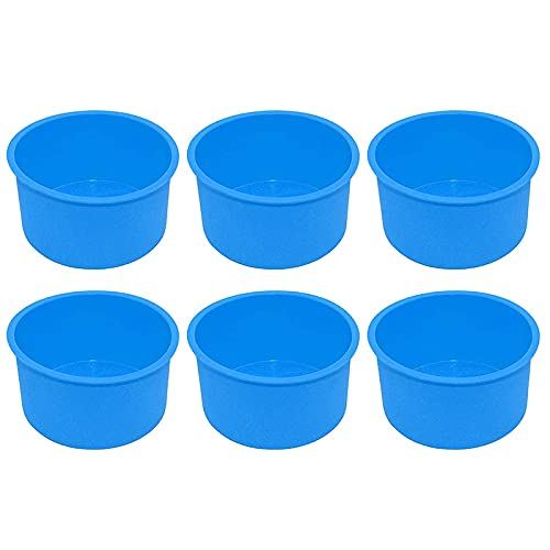 Nicfaky Silikon Mini Kuchen Formen 4 Runde Back Form Antihaft Silikon Back Form Back Form Pfanne Wiederverwendbar Blau, Set Von 6 Nicfaky Silikon Mini Kuchen Formen 4 Runde Back Form Antihaft Silikon Back Form Back Form Pfanne Wiederverwendbar Blau, Set Von 6 von Nicfaky