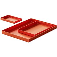 Nichba Design - Tablett, orange (3er-Set) von Nichba Design