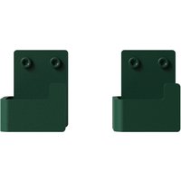 Nichba Design - Wandhaken-Set, moosgrün (2er-Set) von Nichba Design