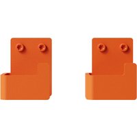 Nichba Design - Wandhaken-Set, orange (2er-Set)  von Nichba Design