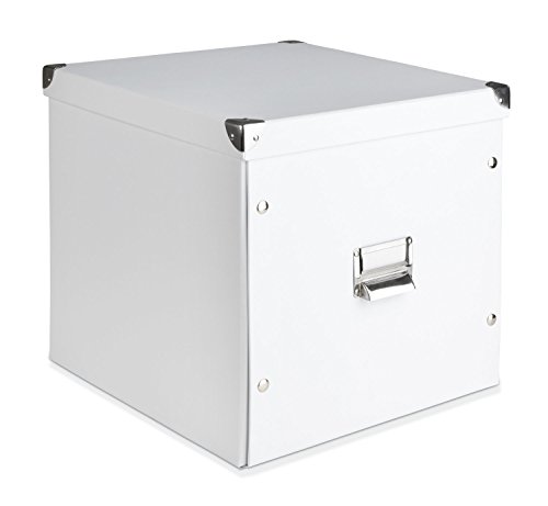 Aufbewahrungsbox Transportbox Aufbewahrungskiste | Weiß | 33,5x33x32 cm von Nicht Zutreffend