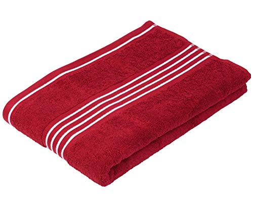 Duschtuch Badehandtuch Baumwolltuch | 100% Baumwolle | Rot-Weiß | 70x140 cm von Nicht Zutreffend