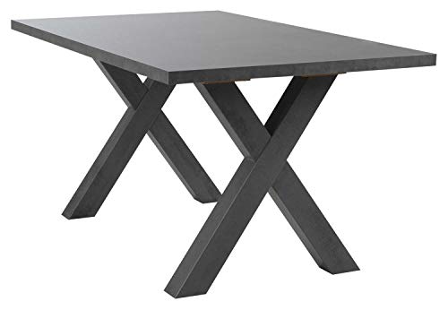 Esstisch - Graphitdekor - 160 x 90 cm von Nicht Zutreffend