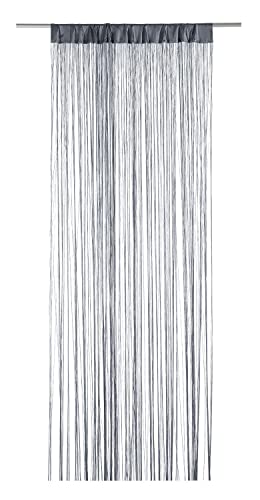 Fadenvorhang Fadengardine Türvorhang | Grau | 110x250 cm | Polyester von Nicht Zutreffend
