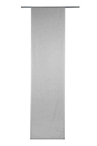 Flächenvorhang Schiebevorhang Schiebegardine | Silberfarben | Halbtransparent | 60x245 cm von Nicht Zutreffend