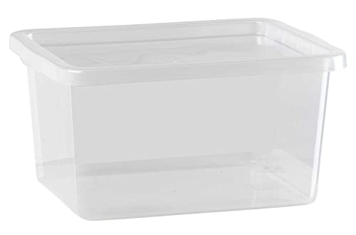 Kunststoffbox Aufbewahrungsbox Stapelbox | Kunststoff | Transparent | Stapelbar | 18 Liter von Nicht Zutreffend