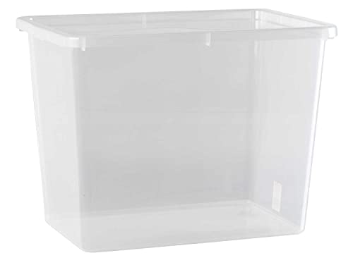 Kunststoffbox Aufbewahrungsbox Stapelbox | Kunststoff | Transparent | Stapelbar | 80 Liter von Nicht Zutreffend