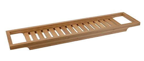 Nicht Zutreffend Badewannenablage Badewannenbrett Badewannenregal | Bambus | Braun | 64 x 15 cm von Nicht Zutreffend