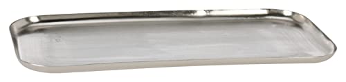 Nicht Zutreffend Deko-Tablett - Silbergrau - Eisen - 38 x 18 cm von Nicht Zutreffend