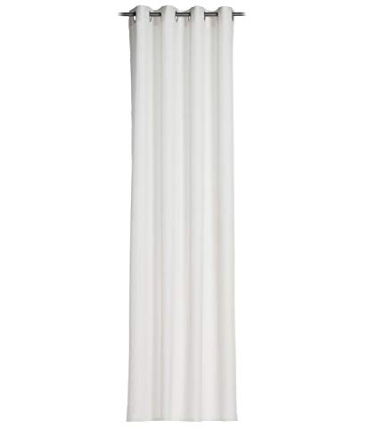 Nicht Zutreffend Ösenvorhang Fenstervorhang Verdunkelungsvorhang | Weiß | 140x245 cm | Polyester von Nicht Zutreffend
