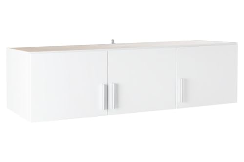 Oberschrank Schrankaufsatz für Kleiderschränke | Weiß Hochglanz | Dekor von Nicht Zutreffend