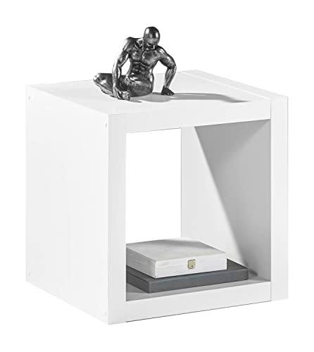 Regal Raumteiler Würfelregal Wandregal | Weiß Dekor | 1 Fach | B/H/L: 41x41x38 cm von Nicht Zutreffend