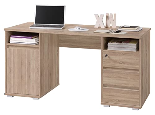 Schreibtisch Computertisch Arbeitstisch | Dekor | Eiche Sonoma | 145x65 cm von Nicht Zutreffend