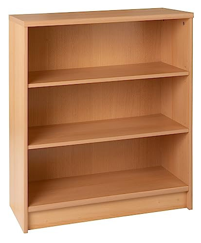 Wohnzimmerregal Standregal Bücherregal | 3 Fächer | Dekor | Buche | BxHxT: 72x86x34 cm von Nicht Zutreffend